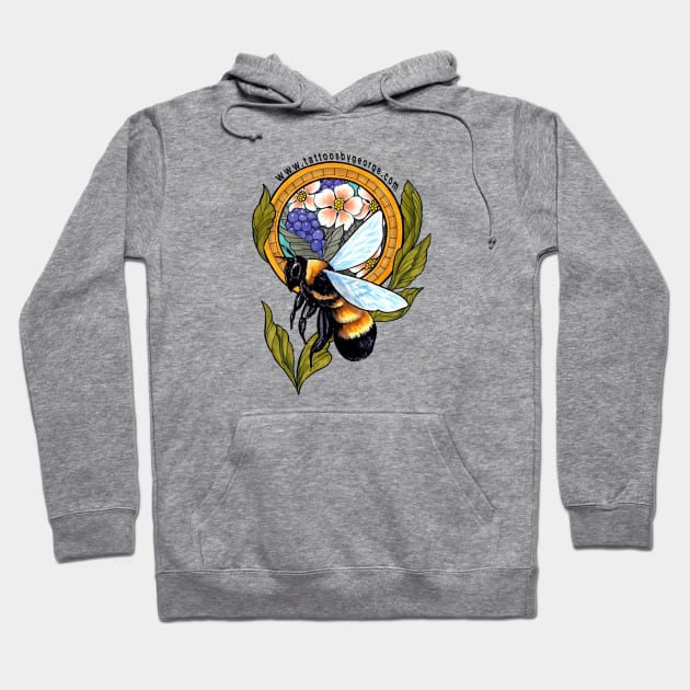 Honey bee Hoodie by Tattoos_by_George